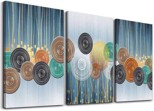 Abstract Canvas Wall Art For Living Room Wall Decor For Bedroom Fashion Wall Decorations For Bathroom Wall Paintings Office Canvas Art Flower Abstract Hang Pictures Artwork Home Decoration 3 Pieces