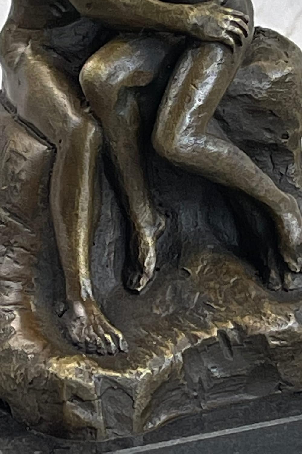 Auguste Rodin The Kiss Nude Lovers Bronze Metal 6" Sculpture Statue Marble Art